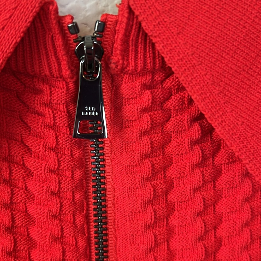 Ted Baker Mia Knit Ribbed Skater Dress In Red Size 5/12 - Picture 12 of 16
